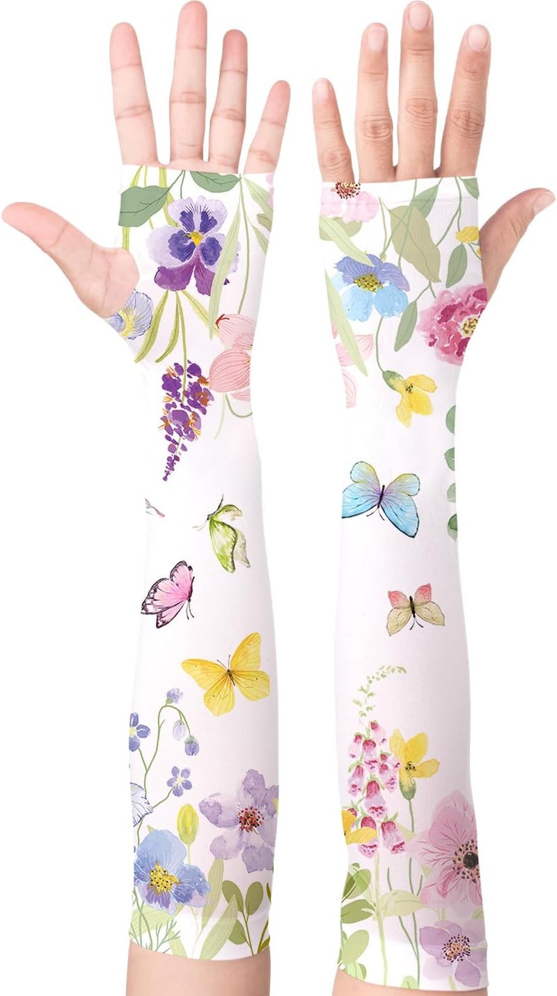 YPHCDO Store Gardening Sleeves Farm Sun Protection Arm Cooling Sleeves Thorn Proof Garden for Women Men with Thumb Hole - Image 1